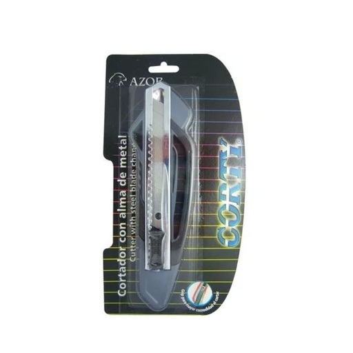 [707043] CUTTER AZOR CORTY GRANDE 5500, TAMAÑO 18 MM COLOR GRIS  7501428707043