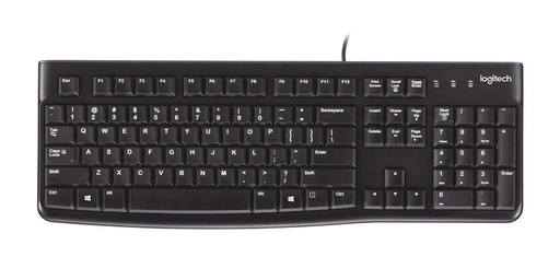 [920-004422] TECLADO LOGITECH MOD K120 CABLE CONECTIVIDAD, USB INTERFAZ, COMPATIBLE CON ORDENADOR (PC), COLOR NEGRO 920-004422
