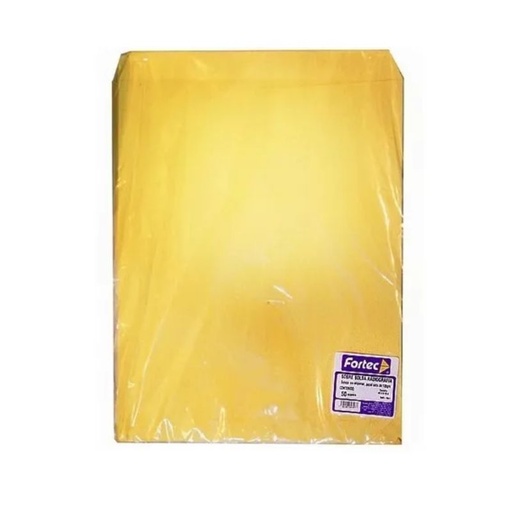 [B40RA] SOBRE FORTEC B40RA TIPO BOLSA T/RADIOGRAFIA ENGOMADO MANILA 40X50 CMS 115 GRS C/25 PIEZAS B40RA
