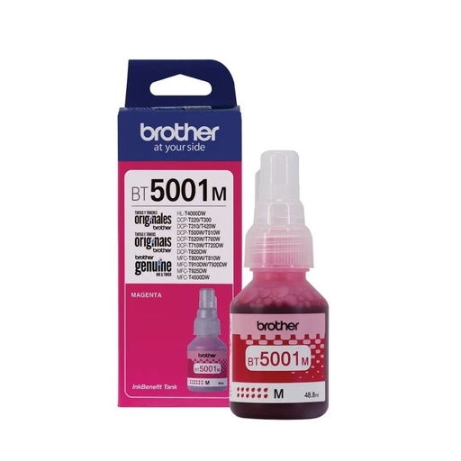 [BT5001M] TINTA BROTHER MOD BT5001M, SERIES DCPT300, DCPT500W, DCPT700W, MFCT800W, 5000 PAGINAS MAGENTA BT5001M
