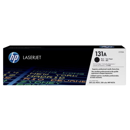 [CF210A] TONER HP MOD 131A, SERIES LASERJET 200/ COLOR M251/ COLOR MFP NEGRO CF210A