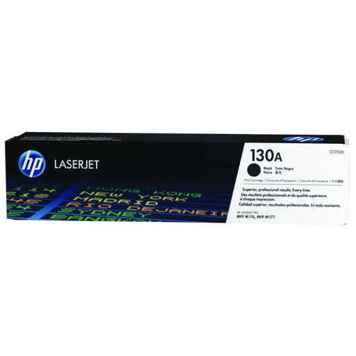 [CF350A] TONER HP MOD 130A, SERIES LASERJET PRO MFP M176N/M177FW,1300 PAGINAS, COLOR NEGRO CF350A
