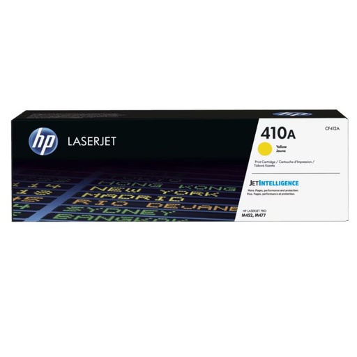 [CF412A] TONER HP MOD 410A, SERIES LASERJET PRO M452/ M477 2300 PAGINAS, COLOR AMARILLO CF412A