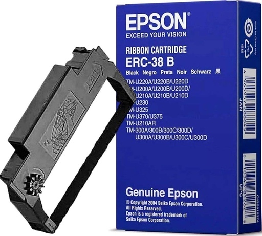 [ERC-38B] CINTA EPSON MOD ERC-38B SERIES TMU-200D/TM-300/ TM-325/TM-U375 NEGRO ERC-38B
