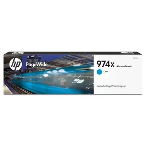 [L0R99AL] CARTUCHO HP MOD 974X, SERIES PAGEWIDE PRO 400/500, 7,000 PAGINAS, COLOR CIAN L0R99AL