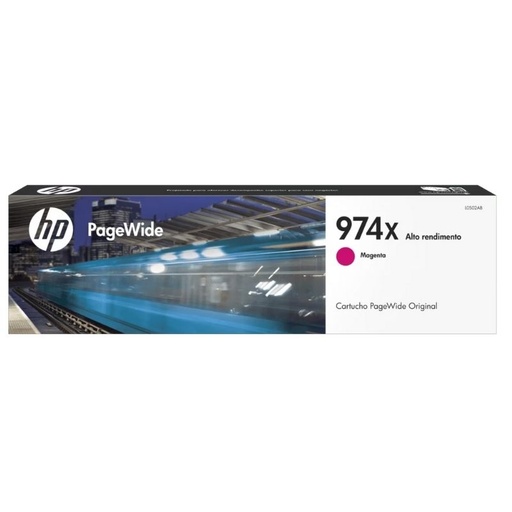 [L0S02AL] CARTUCHO HP MOD 974X, SERIES PAGEWIDE PRO 400/500, 7,000 PAGINAS, COLOR MAGENTA L0S02AL