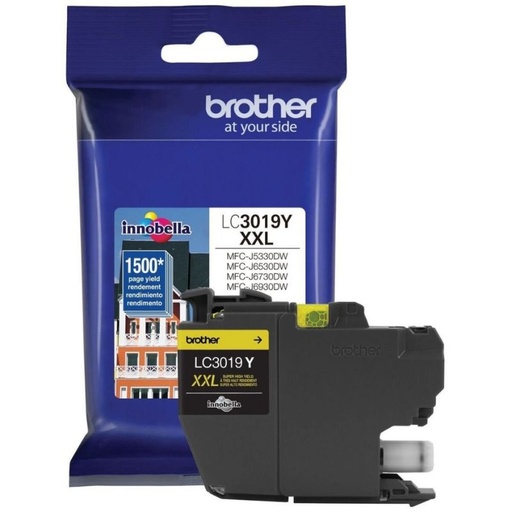 [LC3019Y] CARTUCHO BROTHER MOD LC3019Y, 1,500 PAGINAS, SERIES MFC-J5330DW/ MFC-J6530DW/ MFC-J6930DW, COLOR AMARILLO LC3019Y