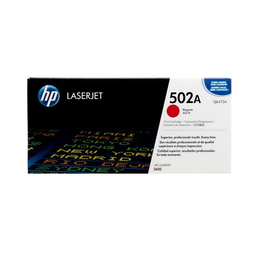 [Q6473A] TONER HP MOD 502A, LASERJET SERIES 3600/3800, COLOR MAGENTA  Q6473A
