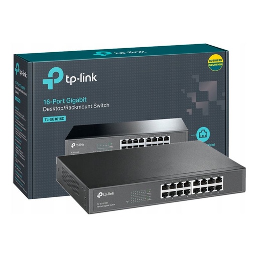 [TL-SG1016D] SWITCH TP-LINK MOD TL-SG1016D, 10/100/1000 MBPS, 16PTOS, ESCRITORIO, COLOR GRIS    TL-SG1016D