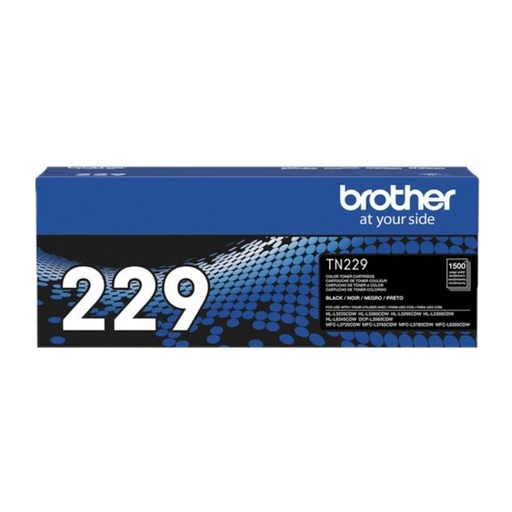 [TN229BK] TONER BROTHER 229 RENDIMIENTO ESTÁNDAR COLOR NEGRO 1500 PÁGINAS TN229BK
