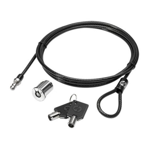 [Y2Z61LA] CANDADO HP PARA LAPTOP, MOD Y2Z61LA, DE ACERO GALVANIZADO, 1.83 M. COLOR NEGRO   Y2Z61LA