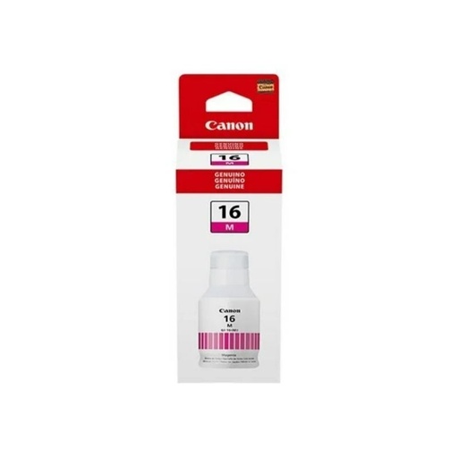 [4419C001AA] TINTA CANON MOD GI-16 M, SERIES MAXIFY GX6010, GX7010, HASTA 14,000 PAGINAS, COLOR MAGENTA 4419C001AA