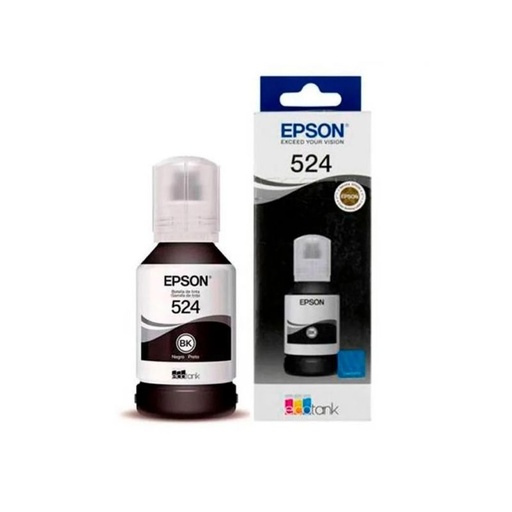 [T524120-AL] TINTA EPSON MOD T524, SERIES ECOTANK L15160/L6490, COLOR NEGRO, T524120-AL