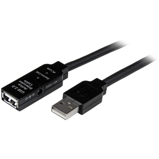 [USB2AAEXT5M] CABLE STARTECH CABLE USB 2.0 DE EXTENSION ALARGADOR ACTIVO DE 5 METROS - MACHO A HEMBRA  USB2AAEXT5M