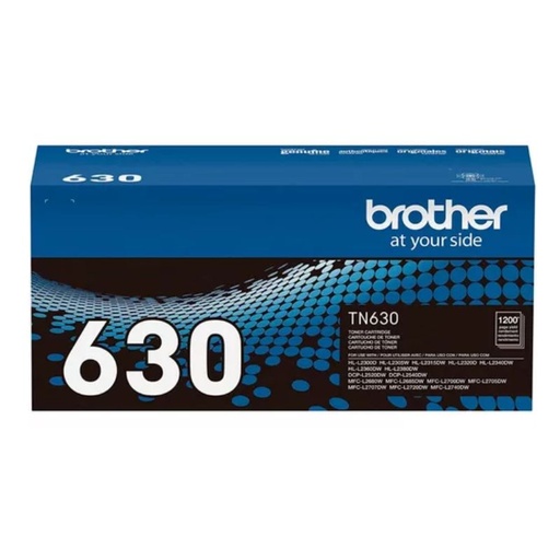 [TN-630] TONER BROTHER TN630 ESTANDAR ALTO RENDIMIENTO 1200 PAGINAS HLL2360DW/DCPL2540D COLOR NEGRO TN-630