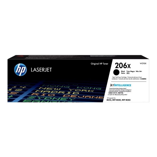 [W2110X] TONER HP MOD 206X, LASERJET W2110X, NEGRO, PARA HP COLOR LASERJET PRO M283FDW   W2110X