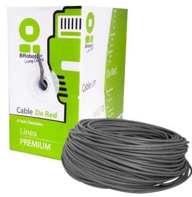 [055100XMTS] BOBINA BROBOTIX 055100XMTS UTP, CAT5E, EXTERIOR DOBLE FORRO, NEGRO, CCA, BROBOTIX POR METRO 055100XMTS