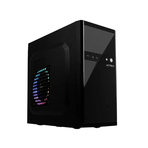 [R-AC-929011] GABINETE ACTECK PERFORMANCE, MICRO ATX, MINI ATX, MINI ITX, FUENTE DE 500W 24 PINES, COLOR NEGRO, ABIERTO   R-AC-929011