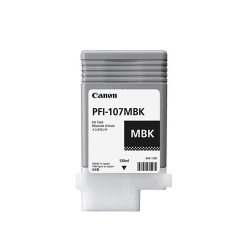 [6704B001AA] TANQUE TINTA CANON PFI-107MBK, COLOR NEGRO MATE, 130ML  6704B001AA 