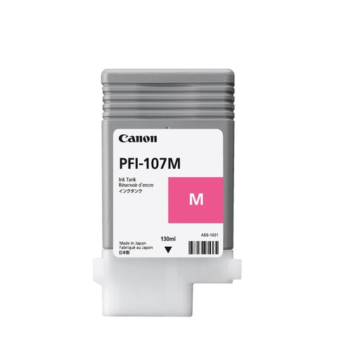 [6707B001AA] TANQUE TINTA CANON PFI-107M, COLOR MAGNETA,  130ML   6707B001AA
