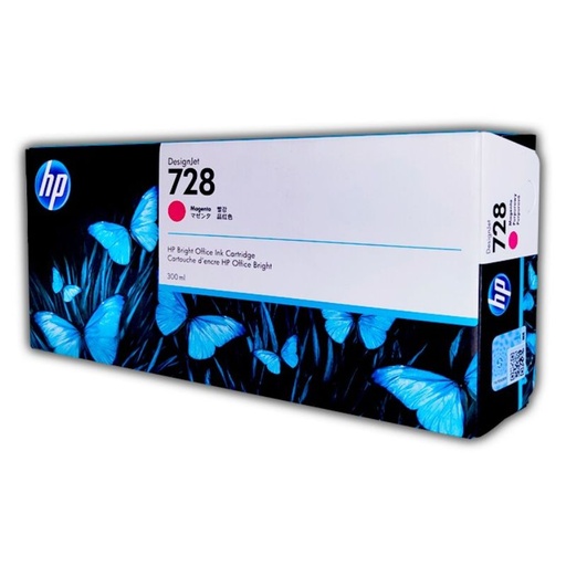 [F9K16A] CARTUCHO HP MOD LF 728, DESIGNJET, 300ML, SERIES T830 / T730, COLOR MAGENTA    F9K16A