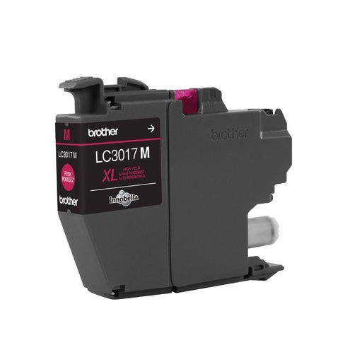 [LC3017M] CARTUCHO BROTHER MOD LC3017M, INNOBELLA, INYECCION DE TINTA, ALTO RENDIMIENTO, 550 PAGINAS, SERIES MFC-J5330DW/ MFC-J6530DW/ MFC-J6930DW, COLOR MAGENTA    LC3017M 