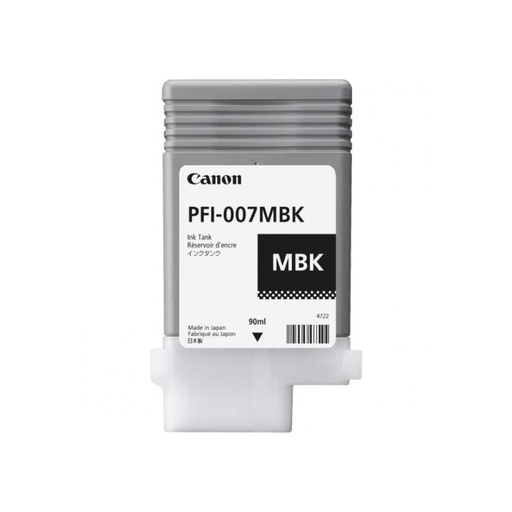 [2142C001AA] CARTUCHO DE TINTA CANON NEGRO MATTE PFI-007 MBK 90ML    2142C001AA