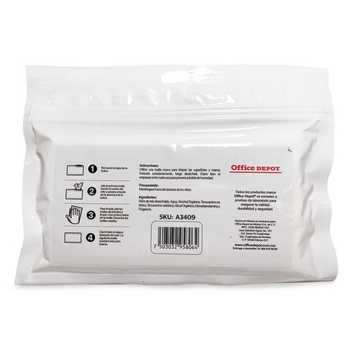 [367257] TOALLAS HÚMEDAS PROLICOM, TOWEL-EXPRESS, 24 PZ CON ZIPPER, PAÑOS HÚMEDOS, PANTALLAS DE LAPTOP Y DISPLAYS LCD 367257