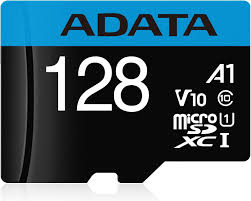 [AUSDX128GUICL10A1-RA1] ADATA 128 GB TARJETA DE MEMORIA MICRO SDXC CON ADAPTADOR COLOR NEGRO CON AZUL A1 (CLASE 10), AUSDX128GUICL10A1-RA1