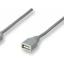 [165211] 165211 CABLE DE EXTENSIÓN USB, A MACHO/ A HEMBRA, 1.8 M, GRIS, 165211