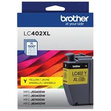 [LC402XLY] TINTA BROTHER LC402XL SÚPER ALTO RENDIMIENTO HASTA 1500 PÁGINAS COLOR AMARILLO, LC402XLY