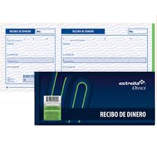 [602760000209] BLOCK RECIBO DINERO ESTRELLA C/50H PZ 602760000209 