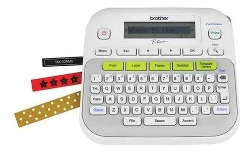 [PTD210] ROTULADOR BROTHER P-TOUCH PTD210, TRANSFERENCIA TÉRMICA, TECLADO QWERTY, IMPRIME ETIQUETAS LAMINADAS DE HASTA 12 MM DE ANCHO PTD210