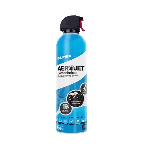 [AEROJET360] AIRE COMPRIMIDO SILIMEX MOD AEROJET 360 REMOVEDOR DE POLVO 660 ML ENVASADO A PRESION AEROJET360