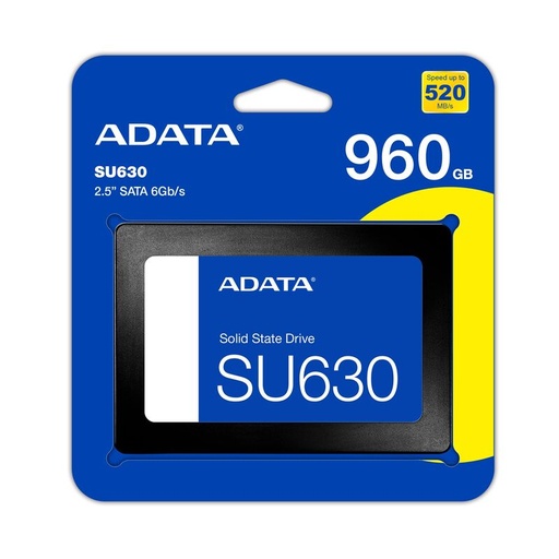 [ASU630SS-960GQ-R] UNIDAD DE ESTADO SOLIDO ADATA SSD MOD SU630 960GB 2.5 SATA3 7MM LECT.520 / ESCR.450MBS SIN BRACKET PC LAPTOP ASU630SS-960GQ-R